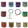 Waxed Cotton Cord Set, 10 Colours, 0.8mm Thickness, for Jewellery