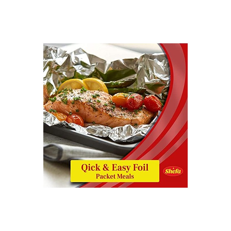 Shefa Tin Foil 45cm x 50m 2 Pack - Aluminium