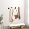 khtumeware Matte Black Bathroom Towel Hooks,3 Pack Heavy Duty Coat