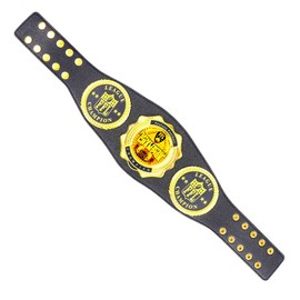 Fantasy Football Championship Belt Real Leather Youth Size Champion Award Trophy Prize Gift (gold)