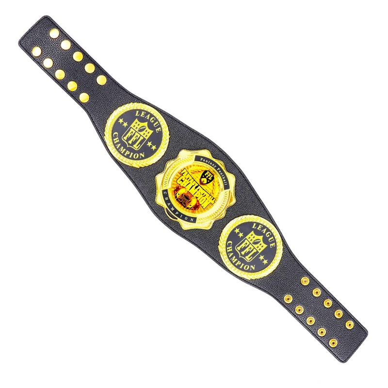 Fantasy Football Championship Belt Real Leather Youth Size Champion Award