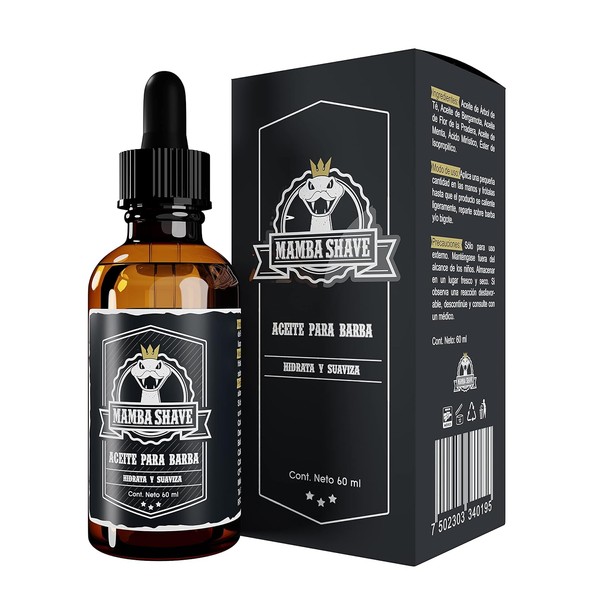 Mamba Shave Aceite para Barba y Bigote con Bergamota |
