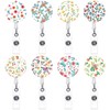 NACHLYNN 8 Pack Retractable Badge Holders Flower Nurse Badge Reel