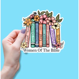 (3PCS) Women of The Bible Sticker Christian Faith Religious Bible Verse Sticker, Waterproof Vinyl Sticker Decals for Books Laptops Phone Water Bottles Tumbler Cup Kindle 3x2.9 Inch