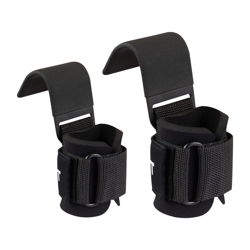 Weight Lifting Hooks (Pair), Heavy Duty Power Wrist Straps Hand