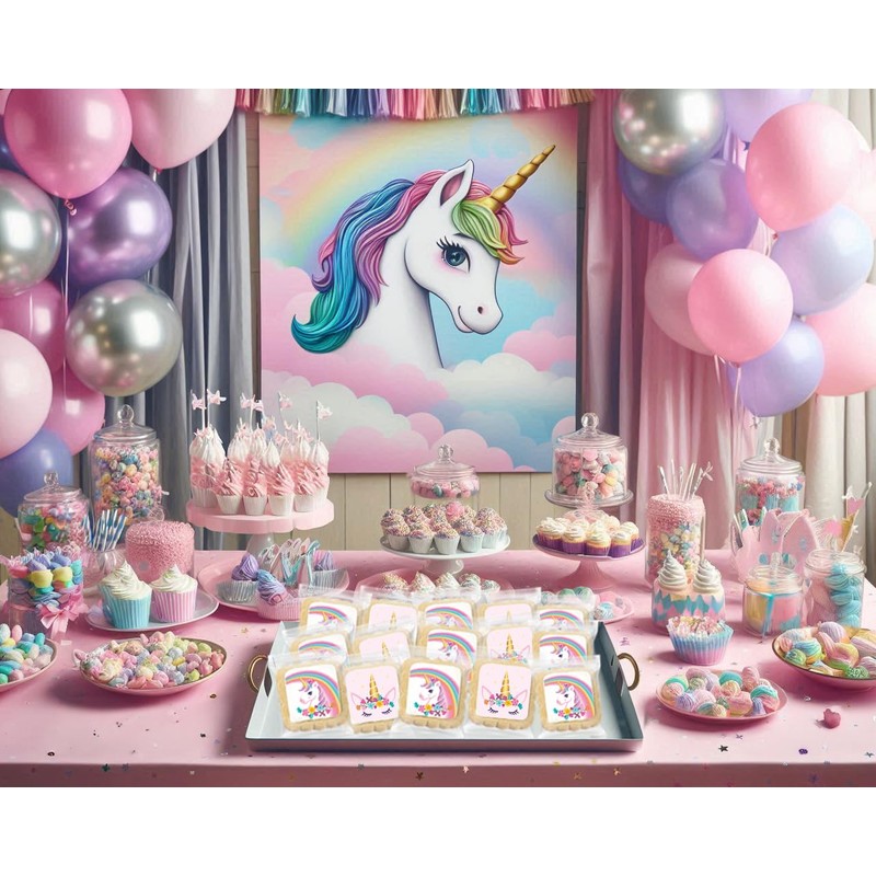 Unicorn Cookies Individually Wrapped Bulk For Kids Theme Birthday Party