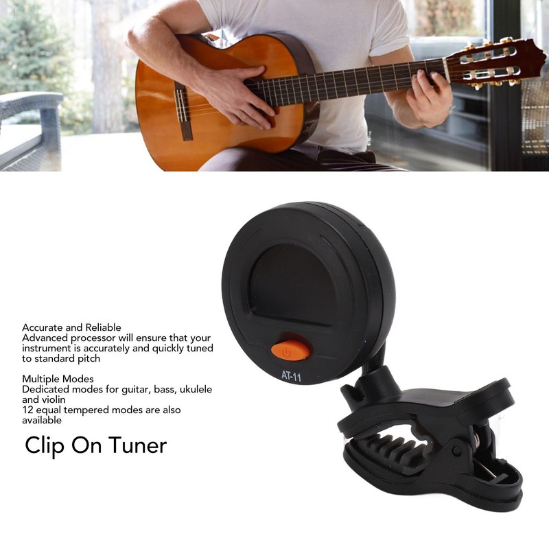 Clip On Tuner 12 Equal Temperament Digital Electronic Tuner for
