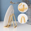 Plate Holder Easel Display Stand - 4.5 inch Metal Plate