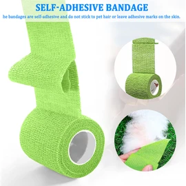 Manricle 15 PCS Vendas autoadhesivas - Vendas veterinarias，Venda deportiva, elástica, impermeable, transpirable, adecuada para deportes, primeros auxilios, esguinces de muñeca, tobillo
