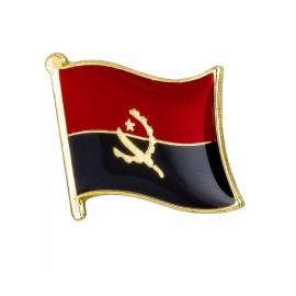 PatchesOhoul Angola Flag Lapel Pin - 5/8" x 5/8"