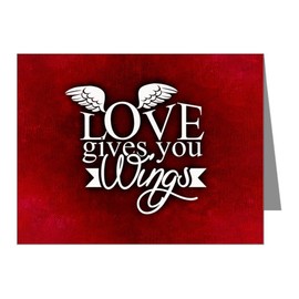 Truly Teague Note Cards (10 Pack) Love Gives You Wings