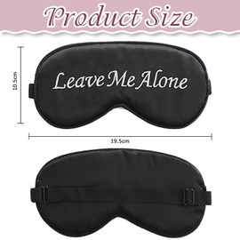 NICECONE 2 Pack Funny Sleep Mask,Soft Silky Satin Eye Mask Cover for Sleeping with Adjustable Elastic Strap Silk Blindfold Blackout Side Sleeper Eye Covers for Full Night's Sleep,Nap Meditation
