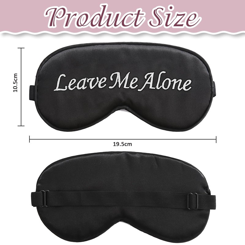 NICECONE 2 Pack Funny Sleep Mask,Soft Silky Satin Eye Mask