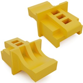 hb-digital Pack of 10 RJ45 Dust Cover Caps LAN Network Sockets Protection Plugs Against Dust Dirt Blanking Plugs for Patch Panel Switch Router Network Socket Cover for Ethernet Connection - Yellow