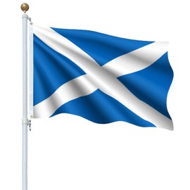 GSYLPFT Scottish Flags for Outside 3x5 Scotland Flag Outdoor Vivid Color Fade Resistant Double Stitched Scottish flag with Brass Grommets