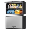 Metal Wall Cabinet with Up-Flip Door, 21.7" H Mounted Storage