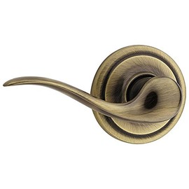 Kwikset 788TNL RH 5 Tustin Right Handed Half Inactive Lever, Antique Brass