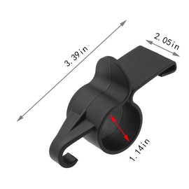 2 Pairs Car Trunk Umbrella Hooks, Plastic Trunk Mounting Bracket Umbrella Holder, Portable Umbrella Trunk Back Car Purse Stand Bags Holder,Car Back Seat Hanging Hooks(Black)