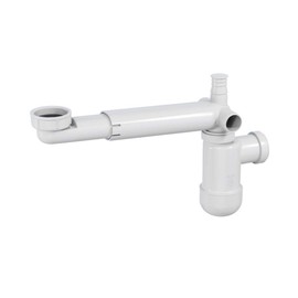 DEANTE NHC 633K Telescopic Siphon for Single Sink Saves Space White