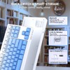 Free wolf M87 V2 87 Keys Membrane Gaming Wireless Keyboard,80%