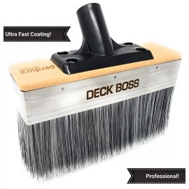 perdura Deck Stain Brush Applicator - Deck BOSS by Perdura - 7 inch Paint Brush - Sta...