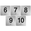 Yaocom Exam Room Sign Numbers 6-10 with Braille and Tactile