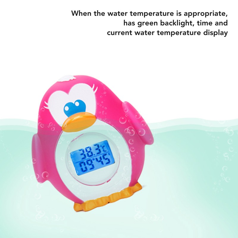 Baby Bath Thermometer High and Low Temp Automatic Alarm IP67
