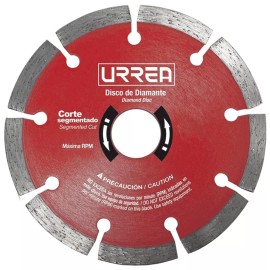 Urrea Disco Diamante Industrial Corte Segmentado 4 1/2puLG Urrea Color Bicolor
