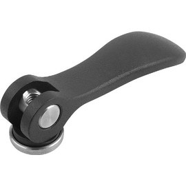 Kipp 04232-1011A2 Cam Levers with 1/4-20" Internal Thread, Inch, Steel Surface Finish, Size 1