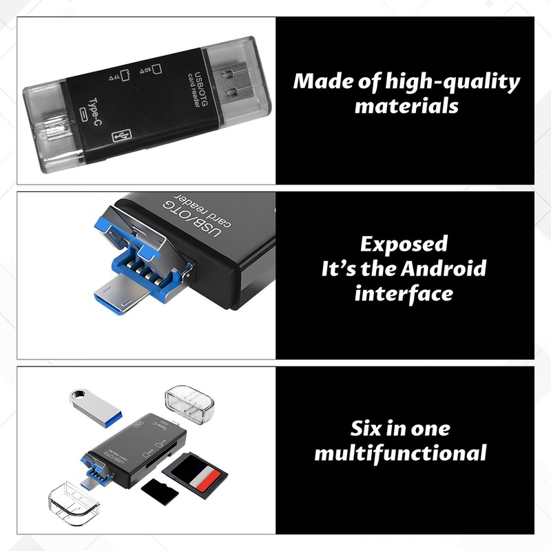 Micro Sd Card Reader, 1pcs Sd Card Reader USB C,