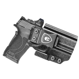 WARRIORLAND IWB Kydex Holster with Claw Attachment and Optic Cut Fit Smith & Wesson M&P Shield 9mm EZ / .380 EZ Pistol, Inside Waistband Appendix Carry M&P 9mm Shield EZ Holster, Adj. Cant & Retention