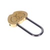 4PCS 50MM Engraved Padlock Double Heart Shaped Lock for Wedding