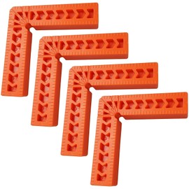 LATRAT Set of 4 90 Degree Right Angle Clamp Tool L-type Positioning Angle Positioning Clamps for Drawers, Cabinets and Model Making