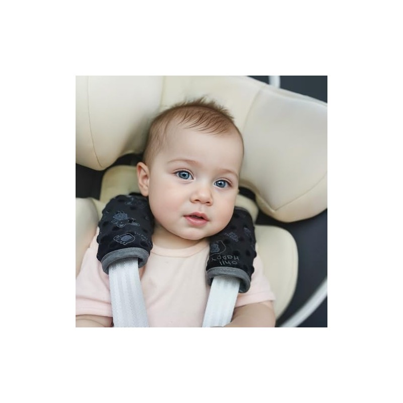 Car seat Strap Pads, Black