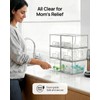 Vtopmart 12 Pack Small Clear Stackable Storage Drawers