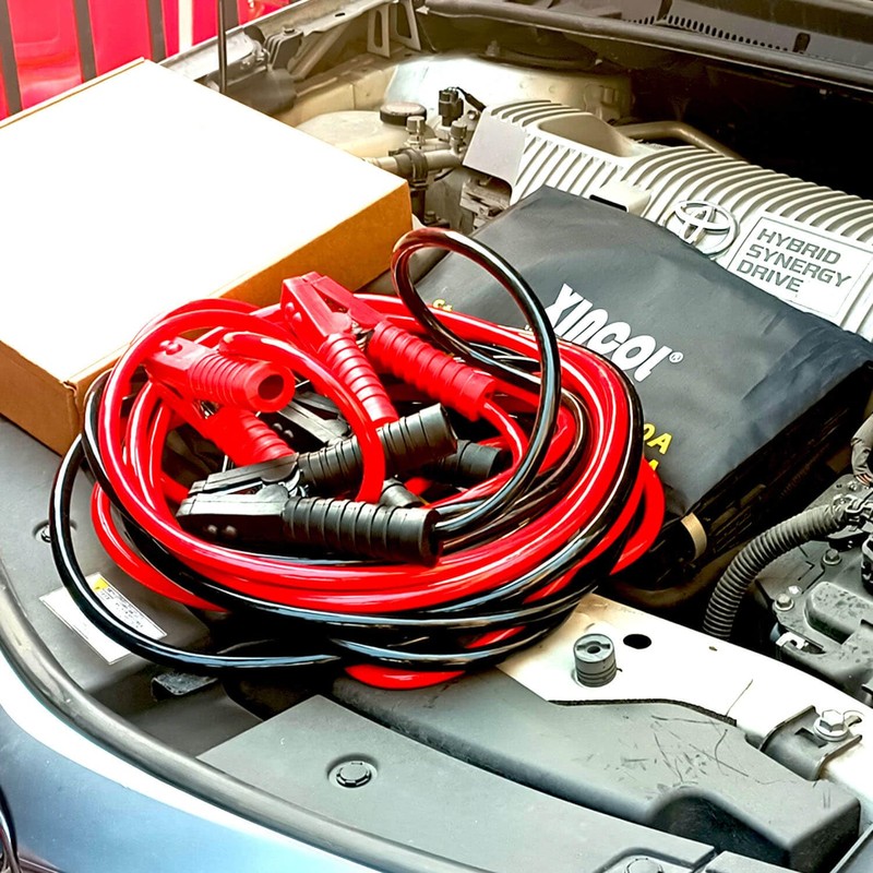 XINCOL A5 100% Copper Jumper Cables 16FT– Heavy-Duty for Trucks