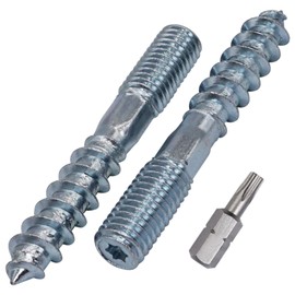 SKIR'CO Pack of 15 Hanger Bolts M10 x 70 mm Double Sided Threaded Screws Double Head Screws