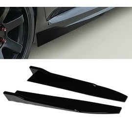 SCITOO Glossy Black ABS Universal Rear Side Skirts Winglets Diffusers 31" x 4" x 3" Body Kit