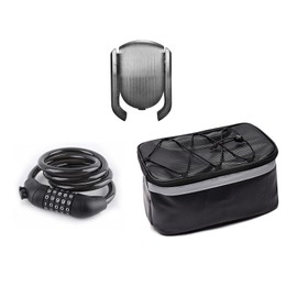 ENGWE Electric Bike Pack Accessories with Three-Piece Combination, 1* Mobile Phone Holder, 1*Five-Digit Combination Lock and 1 * 7L Cycle Bag Accessories, Suitable for Ebike,bike