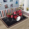 Drum Rug, 4 Ft x 6 Ft Drum Mat Drum