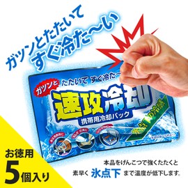 Kiyo K-2593 Pyrethrum Chrysanthemum Rapid Cooling Pack of 5, Made in Japan