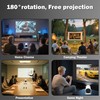 WellSonic Mini Projector Support 1080P, Mini Projector with WiFi 6
