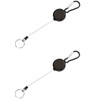 grepo Keychain, Reel, Key Holder, Carabiner Hook Included, Keys, Set