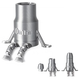 Yipintang Plastic Socket Buddy – Transformable 10mm Hex Handle & Bullet Desk Figurine | Switch Between Socket Grip & Funny Dangling-Leg Toy | Gag Gift for Men, Office, Gun Fans