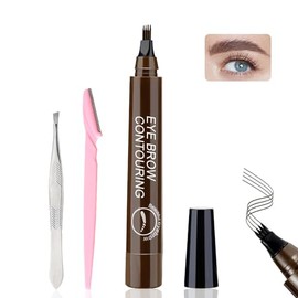 Eyebrow Pencil Microblading Effect, Waterproof Eyebrow Pencil for Clearly Defined Brows, Long-Lasting Makeup and a Flawless Look