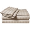 MOONLIGHT20015 Single Duvet Cover Set Reversible Stripes Satin Bedding Set