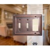Monarch Abode Antique Copper Architectural Double Switch Single Rocker Decorative