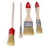 ToolSpace Set of 4 Brushes for Painting, 8/19/36 mm Flat