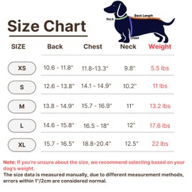 Dachshund Dog Cooling Summer Shirt, UPF50+ Four-Legged Sun Protection Clothes, Quick-Dry Summer Shirt for Dachshund and mini Dachshund (Medium)