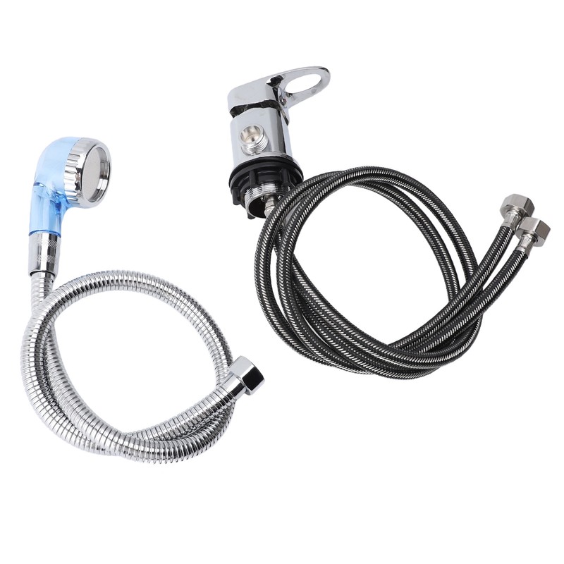 80cm Salon Shampoo Bowl Faucet 70cm Hose M Size Blue